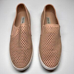 𝅺STEVE Madden Leather Slip-On Shoes Peach Color Women's  10